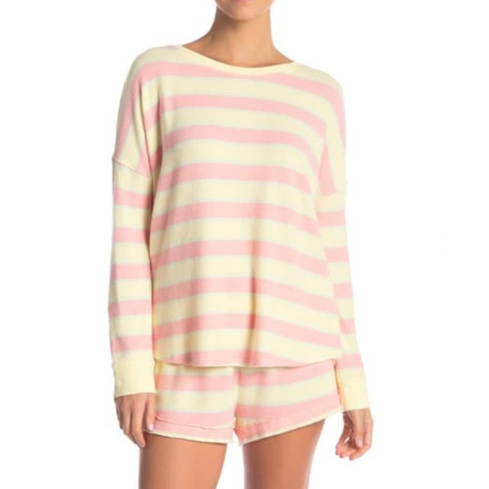 Free Press Hacci Brushed Crew Neck Pullover